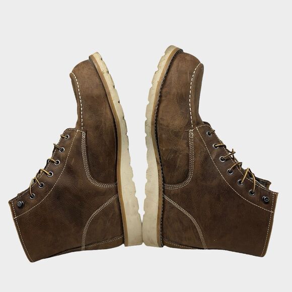 Carhartt Boots Mens 14 Wide Brown Waterproof Steel-Toe Moc Toe Wedge EH CMW6295 - Picture 10 of 13